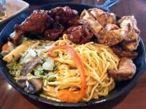 main course at ohana dinner