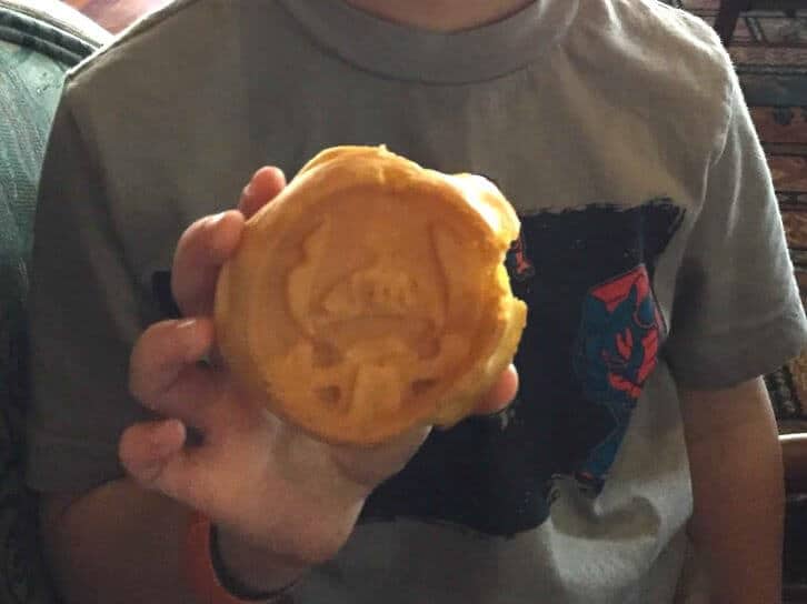 stitch waffles at ohana breakfast