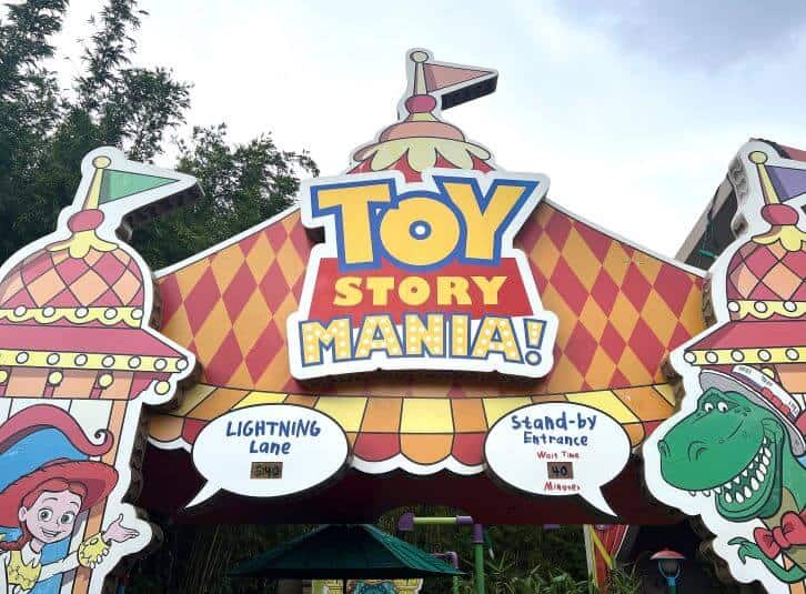 toy story mania lightning lane at disney hollywood studios